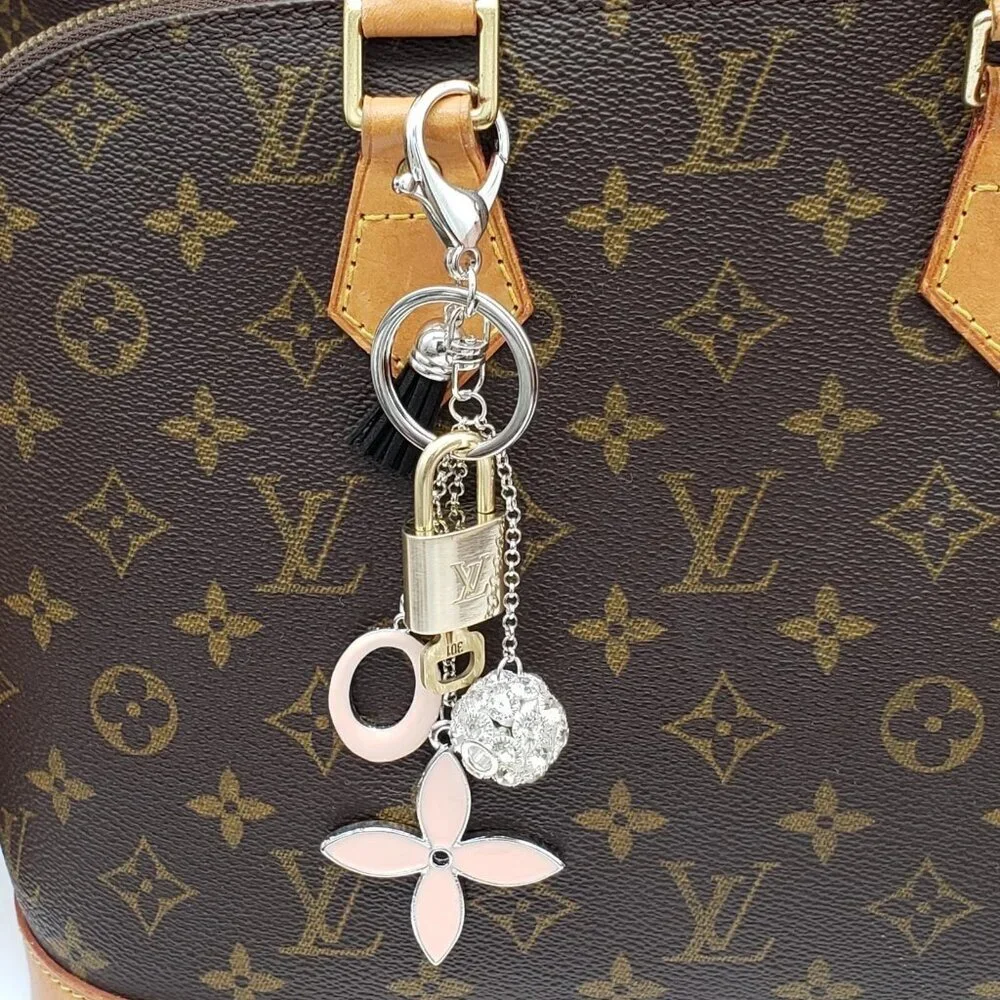 Authentic Louis Vuitton Lock & Key with unbranded Bagcharm, Keycharm, Keychain